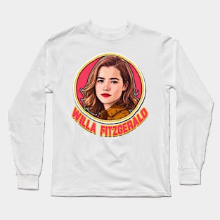 Willa Fitzgerald graphic illustration design Long Sleeve T-Shirt